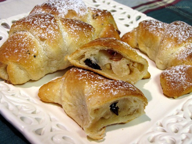 Australian Cranberry Walnut Crescent Rolls Appetizer