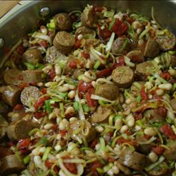 Australian Beans and Bratwurst Dinner