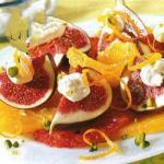 Australian Orange Salad and Figs with Cream of Wine Appetizer