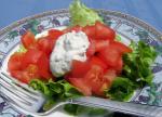 Hungarian Tomato Salad With Mustardbasil Dressing Appetizer