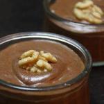 American Chocolate Mousse with Walnuts Dessert