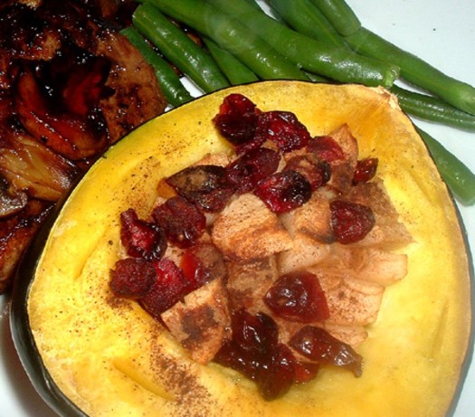 American Baked Cranberry Acorn Squash 1 Appetizer