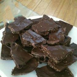 Australian Bars of Chocolate and Biscuits Very Simple Dessert