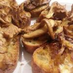 American Crostini with Chanterelles and the Caramelized Onion Appetizer