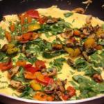 Australian Spinach Omelet and Fungi Appetizer