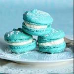 French Macaroons in White Chocolate Dessert