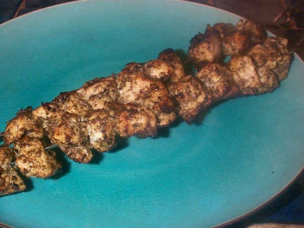 Australian Pesto Coated Chicken Skewers Dinner