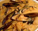 Australian Mussel Fish and Butternut Chowder  or Stew Appetizer