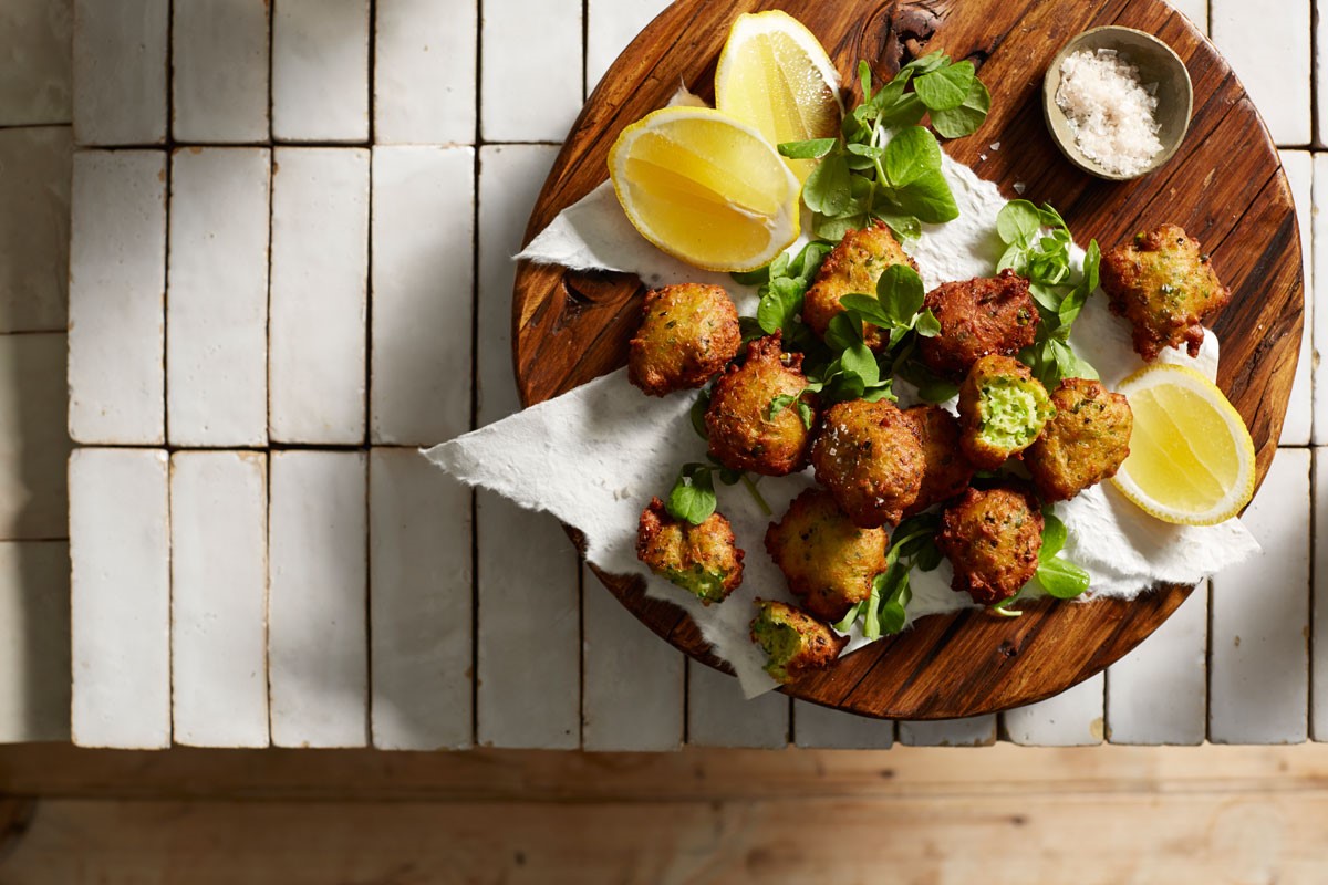 American Pea and Ricotta Fritti Appetizer