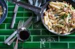 American Penne with Tuscan Sausage and Walnuts Appetizer