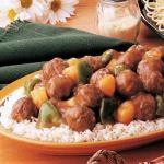 Canadian Tangy Sweetandsour Meatballs Dinner