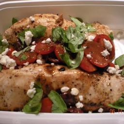 Australian Chicken with Tomatos Basil and Feta Dinner