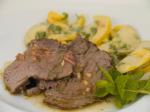 British Teasmoked Beef Tenderloin With Pear Salad Dinner