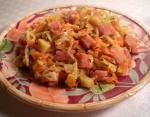 German Skillet Cabbage and Ham Dinner