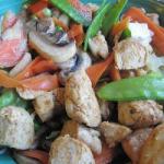Australian Chicken in Pili Pili and Small Vegetables Dinner