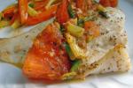 British Grilled Halibut Fillets With Tomato and Dill Dinner