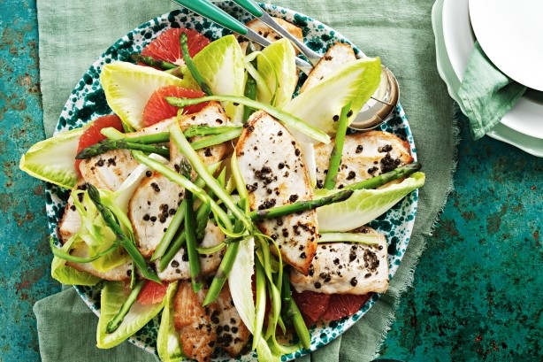 American Green Pepper Chicken And Grapefruit Salad Recipe Appetizer