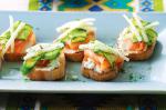 American Smoked Salmon Crostini With Cucumber And Pear Pickle Recipe Dinner