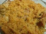 Dominican Dominican Locrio De Pollo  Rice and Chicken Appetizer