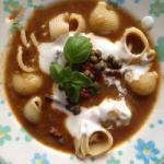 Australian Gulaszowa Soup with Pasta Soup