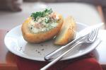American Smoked Salmon and Sour Cream Jacket Potatoes Recipe Appetizer