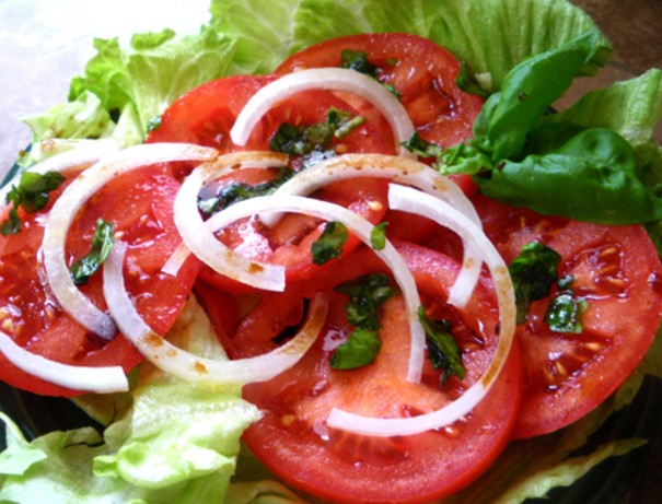 American Tomato  Onion Salad Appetizer