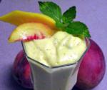 American Mango Peach Cream With a Hint of Mint Appetizer