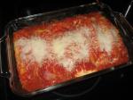 British Broccoli Slaw Manicotti With Roasted Red Pepper Sauce Appetizer