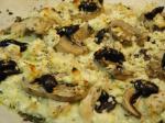 British Greek Pizza With Chicken Feta and Olives Appetizer