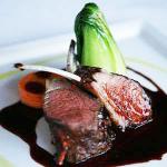 American Sichuan Lamb Rack with Sweet Potato Puree and Port and Ginger Sauce BBQ Grill