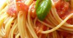 American Pasta with Basic Tomato Sauce Appetizer