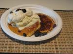 American Oat and Apple Pancakes Breakfast