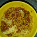 American Lentil Spaghetti Dinner