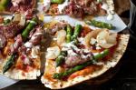 Beef And Asparagus Pizza With Horseradish Cream Recipe recipe