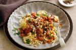 Chorizo Ragu With Spaghetti Recipe recipe