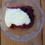 American Red Fruit Jelly with Mascarpone Breakfast