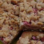 American Rhubarb Crumble Cake from the Plate Appetizer