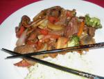 American Stirfry Beef and Vegetables Appetizer