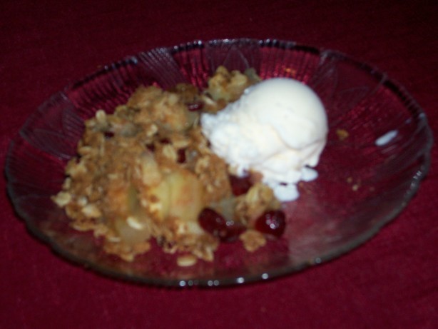 Australian Cranberryapple Crumble Dessert