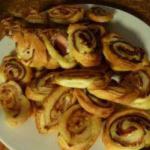 American Puff Pastry with Ham and Fresh Cheese Dinner