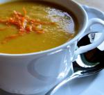 American Christmas Clementine Carrot and Coriander Soup W Citrus Twists Dinner