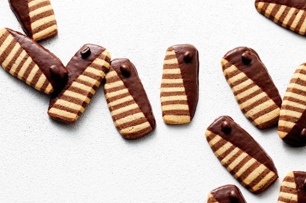 Canadian Chocolate And Vanilla Zebra Biscuits Recipe Dessert