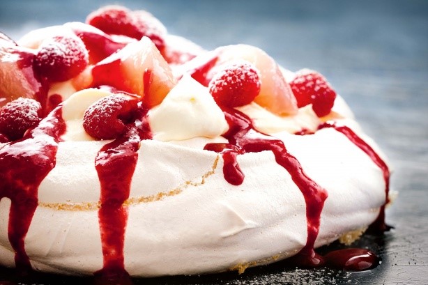 Canadian Peach Melba Pavlova Recipe 1 Dessert