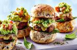 Mini Beef And Zucchini Burgers With Guacamole Recipe recipe