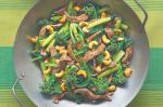 American Beef With Broccolini Cashews And Choy Sum Recipe Dinner