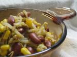 American Outrageously Easy and Healthy Bean Corn and Sprouts Bowl for One vegan Appetizer