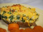American Spinach Twice Baked Potatoes Appetizer