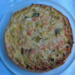 American Quiche with Salmon and Leek Appetizer
