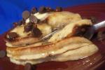 American Chocolate Chip Banana Pancakes Breakfast