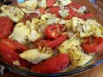 American Scalloped Tomatoes and Artichokes Appetizer